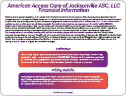 AAC of Jacksonville FL ASC Financial Info