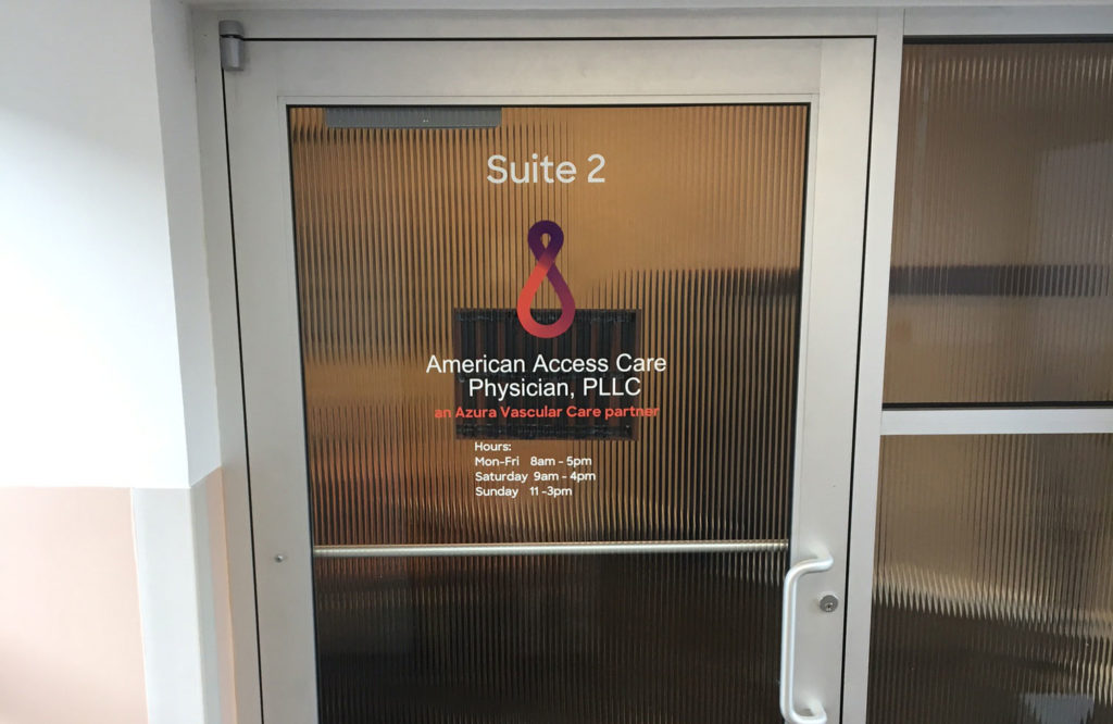 American Access Care Nassau County entrance door