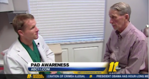 Dr. Loehr appearing on ABC 11 discussing PAD Awareness