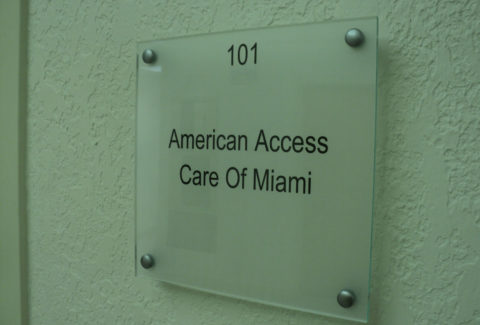 American Access Care of Miami sign