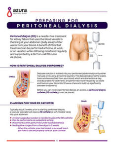 Preparing for peritoneal dialysis fact sheet