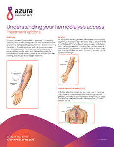 Understanding Your Hemodialysis Access fact sheet