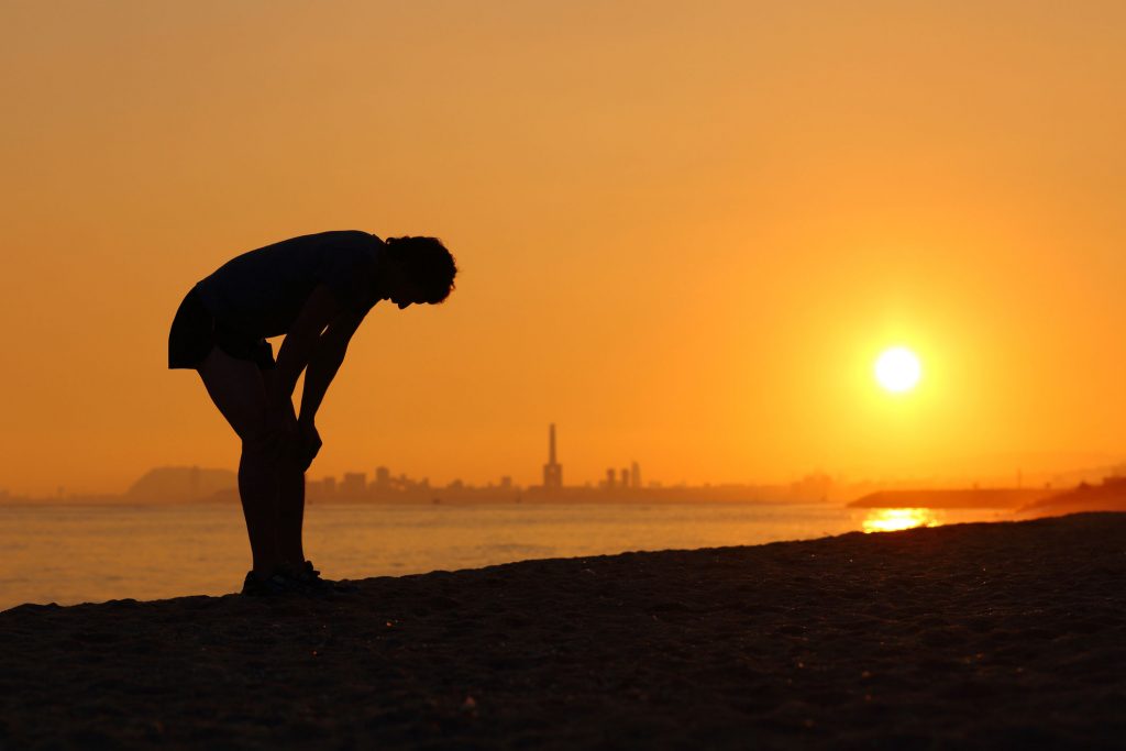 man tired from varicocele and low testosterone