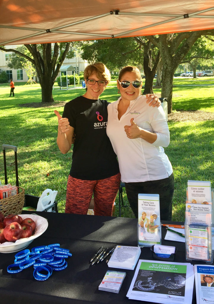 Azura Vascular Care team at the 2018 National Kidney Foundation Walk