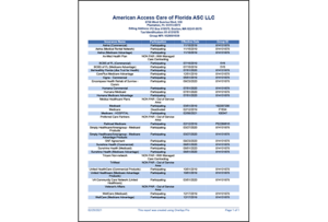 American Access Care Plantation insurance grid