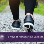 person walking, ways to manage varicose veins