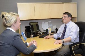 Dr. Warren Krackov meeting with Patient