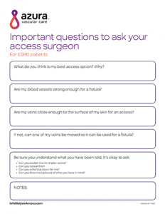 Important Questions to Ask Your Access Surgeon Image