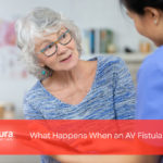 A caregiver and patient, When a AV fistula fails