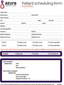 Port Scheduling Form Image