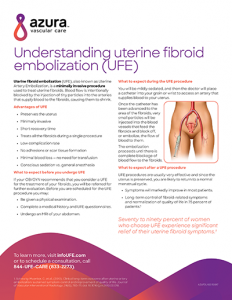 Understanding Uterine Fibroid Embolization fact sheet