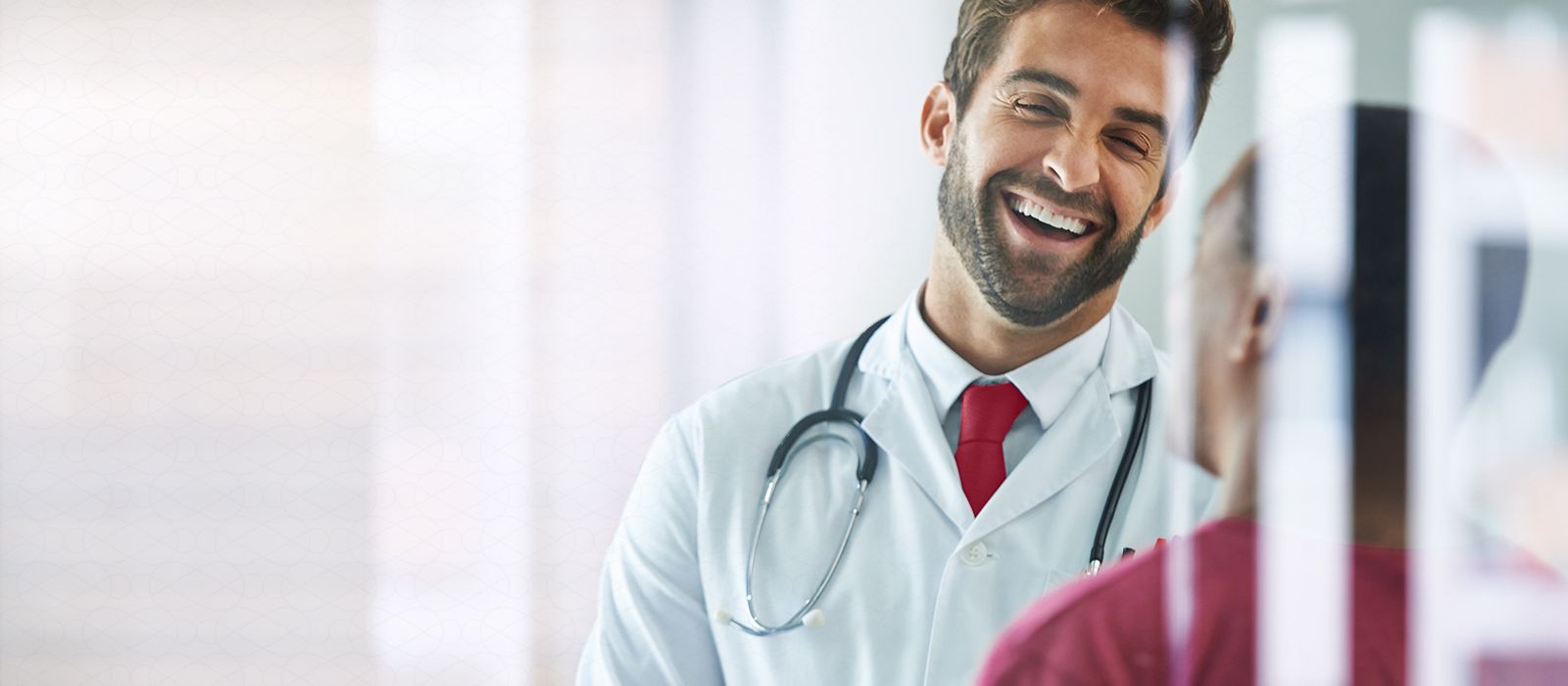 Doctor Expressing Happiness After Wellness of Patient