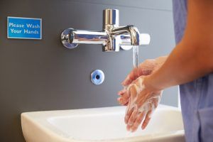 sterile hand washing for PD 