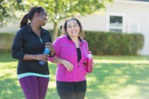 women walking after ufe procedure image